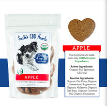 SUZIE'S 4 MG  CBD DOG TREAT HEARTS- Apple Flavor